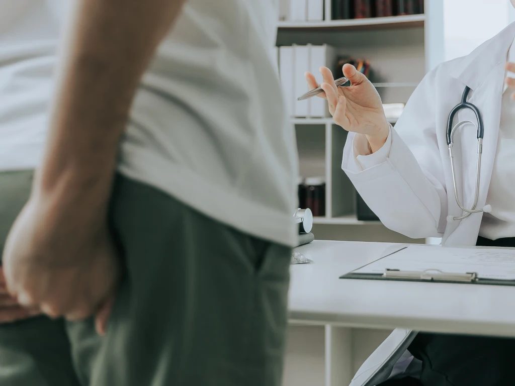 Blood in stool consultation