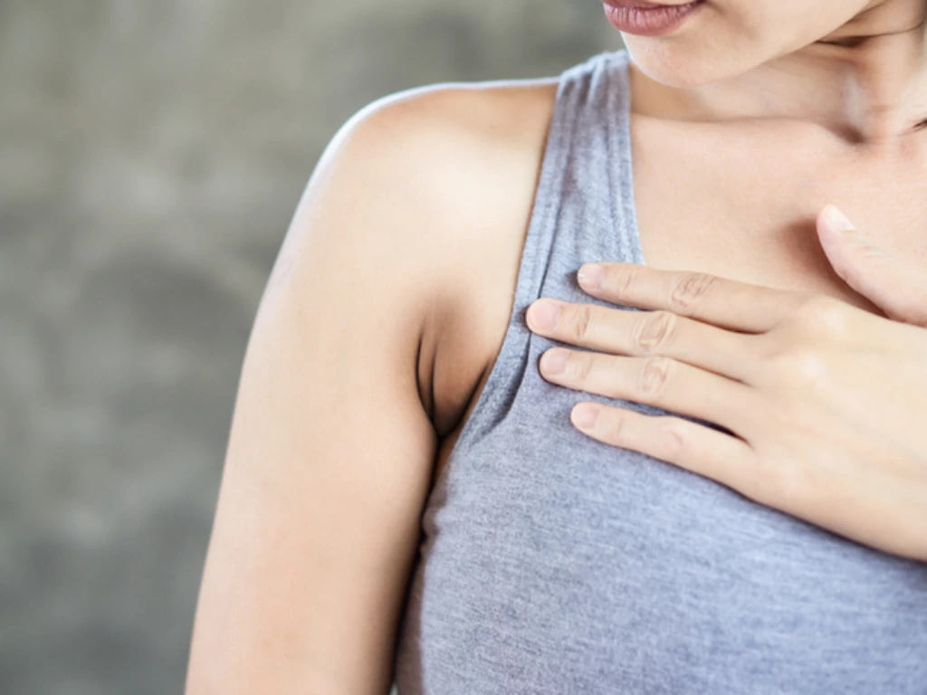 Enlarged axillary lymph nodes
